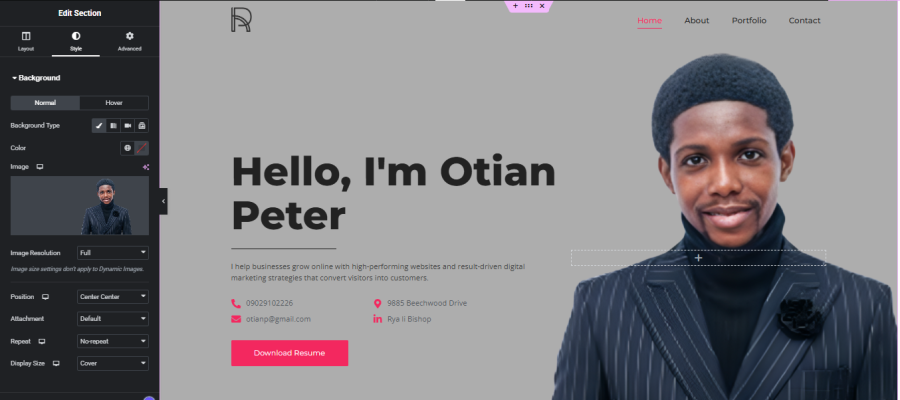 Elementor Personal Brand Website Tutorial